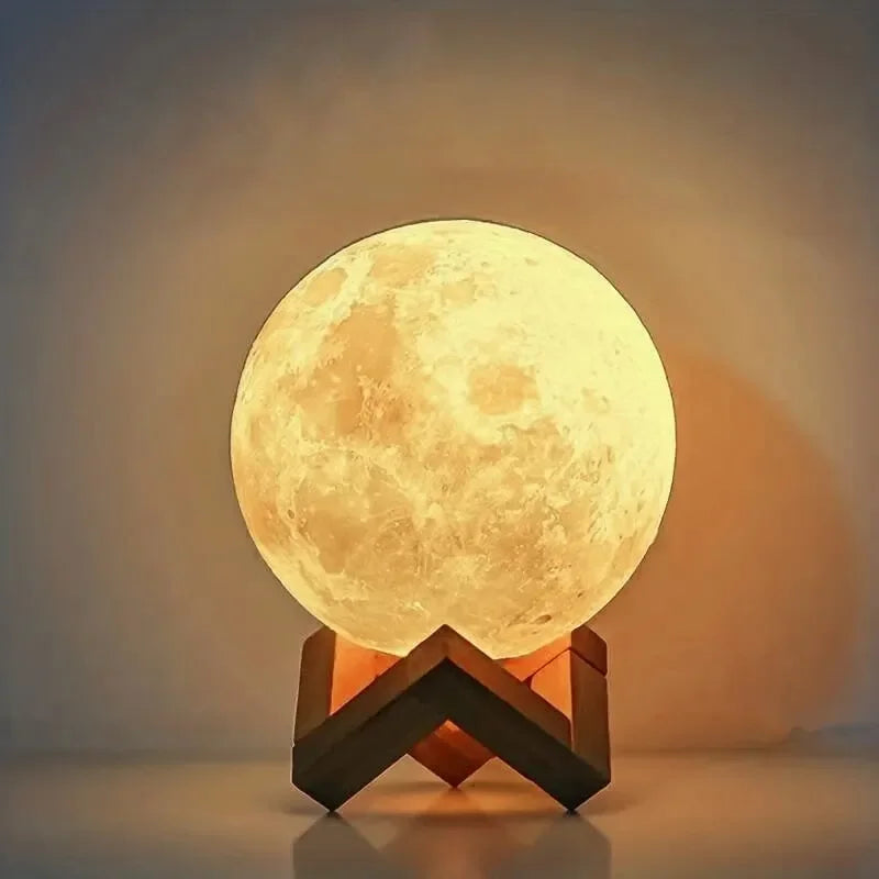 Galaxy Moon LED Night Light β Warm Glow Decorative Lamp