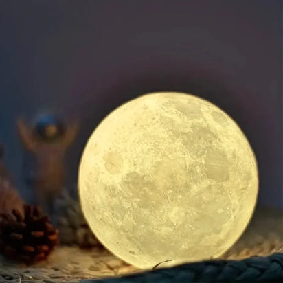 Galaxy Moon LED Night Light β Warm Glow Decorative Lamp