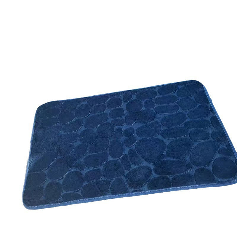 Soft Memory Foam Bath Mat - Coral Velvet Absorbent Non-Slip Floor Rug