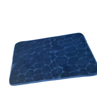 Soft Memory Foam Bath Mat - Coral Velvet Absorbent Non-Slip Floor Rug