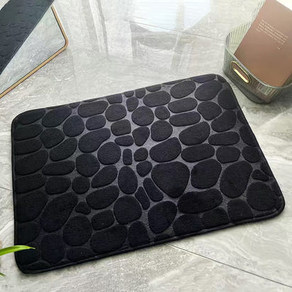 Soft Memory Foam Bath Mat - Coral Velvet Absorbent Non-Slip Floor Rug