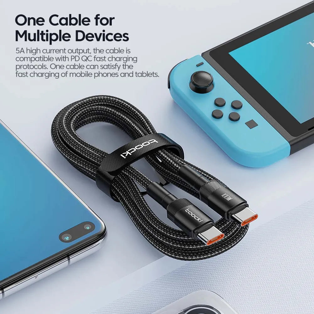 ⚡ Sonae™ 100W USB-C Fast Charging Cable | PD 3.0 + QC 4.0